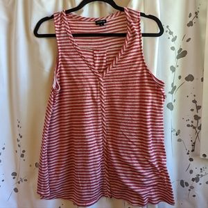 Torrid Red and White Stripe Top